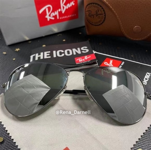 Ray-Ban Aviator RB3025 Silver Mirror New - Picture 2 of 13
